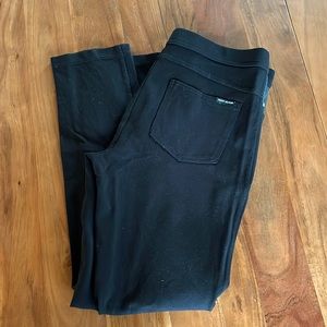 DKNY leggings with faux leather detail